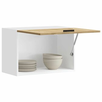 Keukenwandkast Porto bewerkt hout artisanaal eikenkleur 1