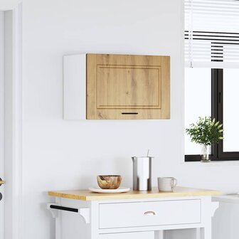 Keukenwandkast Porto bewerkt hout artisanaal eikenkleur 3