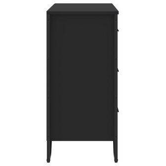 Ladekast 91x35,5x74,5 cm bewerkt hout zwart 5