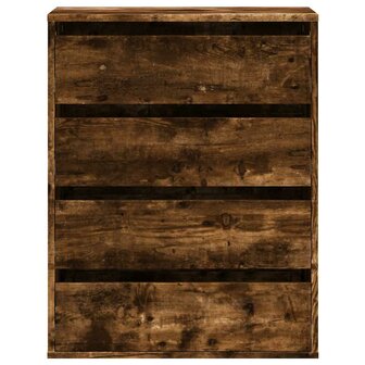 Ladekast 60x41x76 cm bewerkt hout gerookt eikenkleurig 4