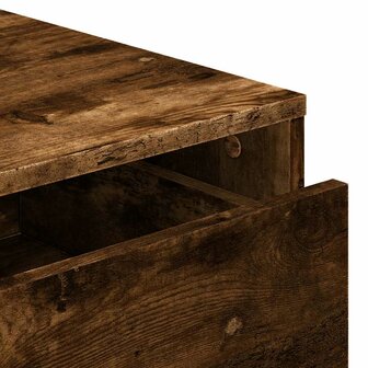 Ladekast 60x41x76 cm bewerkt hout gerookt eikenkleurig 8