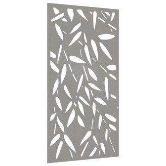 Wanddecoratie tuin bamboebladontwerp 105x55 cm cortenstaal 3