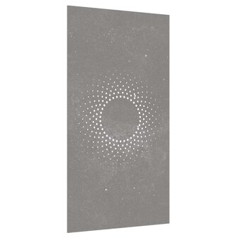 Wanddecoratie tuin zonontwerp 105x55 cm cortenstaal 3