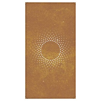 Wanddecoratie tuin zonontwerp 105x55 cm cortenstaal 5