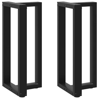 Bartafelpoten 2 st T-vormig 50x35x(90-91) cm staal zwart 1