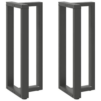 Bartafelpoten 2 st T-vormig 50x35x(100-101) cm staal antraciet 1
