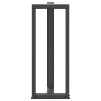 Bartafelpoten 2 st T-vormig 50x35x(100-101) cm staal antraciet 6