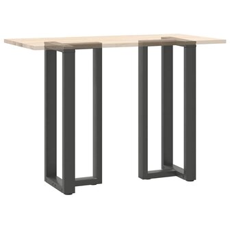 Bartafelpoten 2 st T-vormig 50x35x(100-101) cm staal antraciet 8