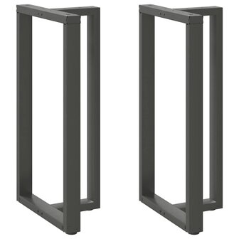 Bartafelpoten 2 st T-vormig 60x35x(110-111) cm staal antraciet 1