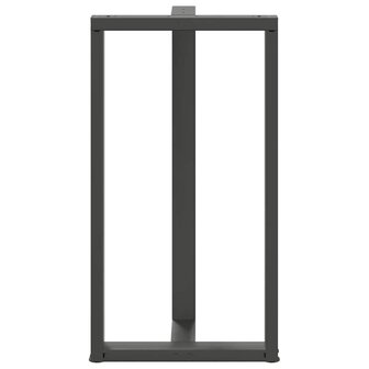 Bartafelpoten 2 st T-vormig 60x35x(110-111) cm staal antraciet 6