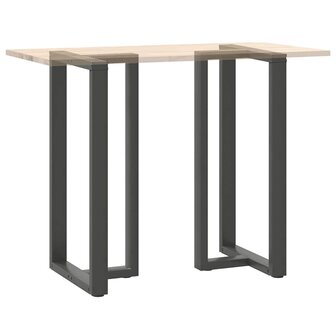 Bartafelpoten 2 st T-vormig 60x35x(110-111) cm staal antraciet 8