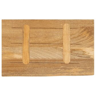 Tafelblad met natuurlijke rand 40x30x3,8 cm massief mangohout 5