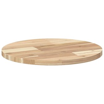 Tafelblad rond &Oslash; 40x2 cm massief acaciahout 5