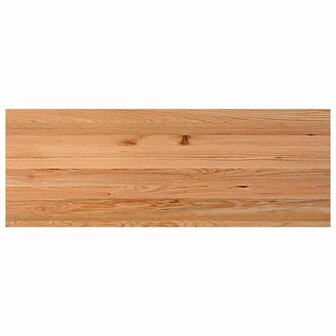 Tafelblad rechthoekig 220x80x4 cm massief eikenhout lichtbruin 6