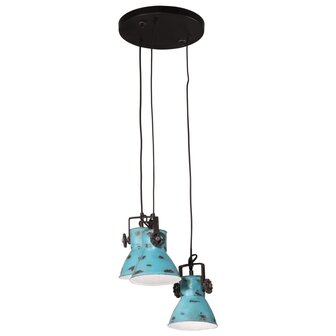 Hanglamp 25 W E27 30x30x100 cm verweerd blauw 2
