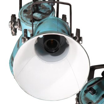 Hanglamp 25 W E27 30x30x100 cm verweerd blauw 4
