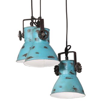 Hanglamp 25 W E27 30x30x100 cm verweerd blauw 7