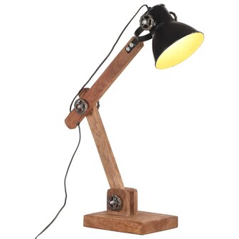Bureaulamp industrieel rond E27 58x18x90 cm zwart 1