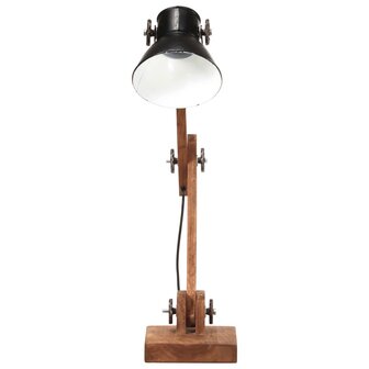 Bureaulamp industrieel rond E27 58x18x90 cm zwart 3