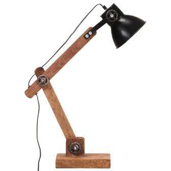 Bureaulamp industrieel rond E27 58x18x90 cm zwart 4