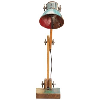 Bureaulamp industrieel rond E27 23x18x95 cm meerkleurig 3