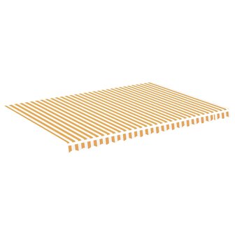 Vervangingsdoek voor luifel 5x3,5 m geel en wit 2