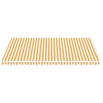 Vervangingsdoek voor luifel 5x3,5 m geel en wit 3