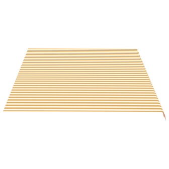 Vervangingsdoek voor luifel 5x3,5 m geel en wit 4