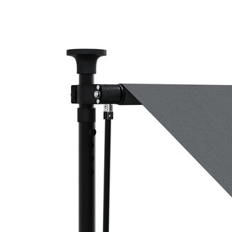 Luifel uittrekbaar 250x150 cm stof en staal antracietkleurig 8