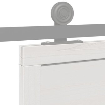 Schuifdeur 90x208 cm massief grenenhout wit 7