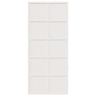 Schuifdeur 90x208 cm massief grenenhout wit 4
