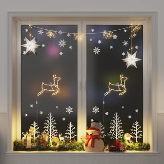 Kerstverlichting rendier silhouet 2 st 35 LED&amp;apos;s warm wit 1