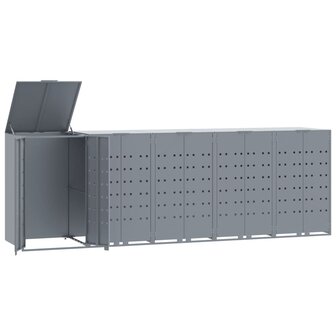 Containerberging voor 5 containers 345x79x117 cm staal grijs 2