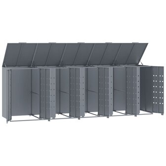 Containerberging voor 5 containers 345x79x117 cm staal grijs 8