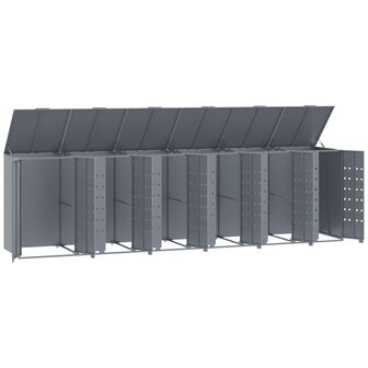 Containerberging voor 6 containers 414x79x117 cm staal grijs 8