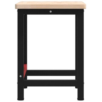 Werkbank rechthoekig 100x60x83 cm massief eikenhout 6