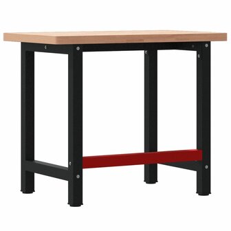 Werkbank rechthoekig 100x60x83 cm massief beukenhout 7