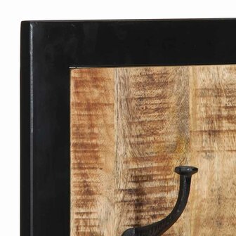 Kapstok 40x2x80 cm massief ruw mangohout 5