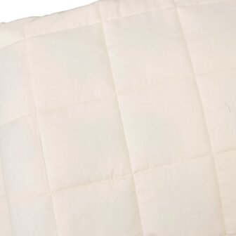 Verzwaringsdeken 120x180 cm 9 kg stof lichtcr&egrave;mekleurig 4