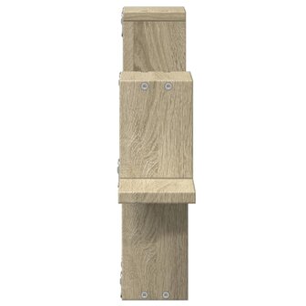 Wandschap 104,5x10x43 cm bewerkt hout sonoma eikenkleurig 6