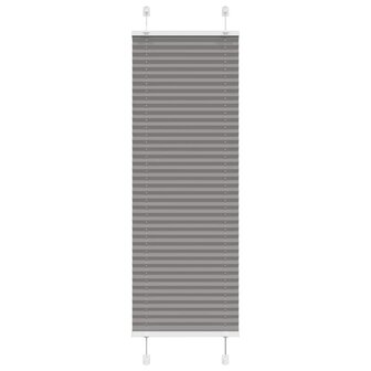 Pliss&eacute; rolgordijn 45x150 cm stofbreedte 44,4 cm antraciet 1