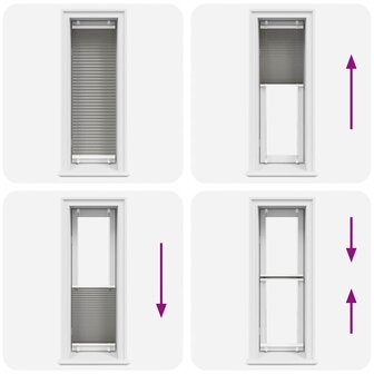 Pliss&eacute; rolgordijn 45x150 cm stofbreedte 44,4 cm antraciet 7