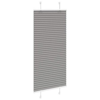 Pliss&eacute; rolgordijn 60x150 cm stofbreedte 59,4 cm antraciet 3