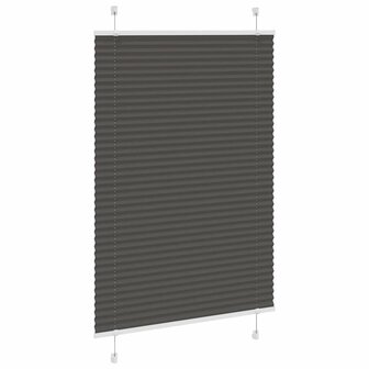 Pliss&eacute; rolgordijn 100x150 cm stofbreedte 99,4cm polyester zwart 3