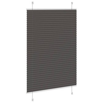 Pliss&eacute; rolgordijn 100x150 cm stofbreedte 99,4cm polyester zwart 4