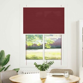 Pliss&eacute; rolgordijn 95x150 cm stofbreedte 94,4 cm bordeauxrood 2