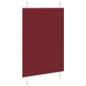 Pliss&eacute; rolgordijn 95x150 cm stofbreedte 94,4 cm bordeauxrood 4