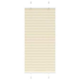 Pliss&eacute; rolgordijn 60x100 cm stofbreedte 59,4 cm polyester cr&egrave;me 1