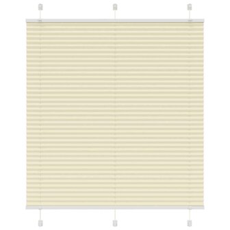 Pliss&eacute; rolgordijn 115x100cm stofbreedte 114,4cm polyester cr&egrave;me 1