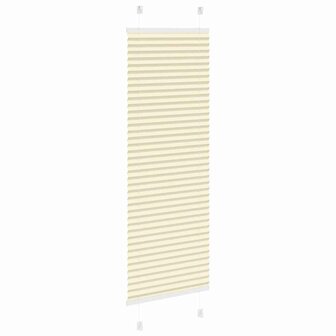 Pliss&eacute; rolgordijn 50x150 cm stofbreedte 49,4 cm polyester cr&egrave;me 4
